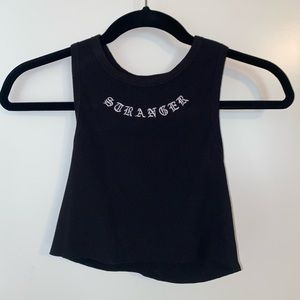 FOREVER21 “Stranger” Cropped Tank